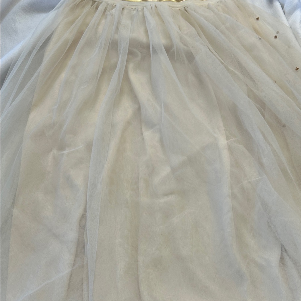 Metrowear crème tool skirt with gold embellishments - Picture 7 of 8